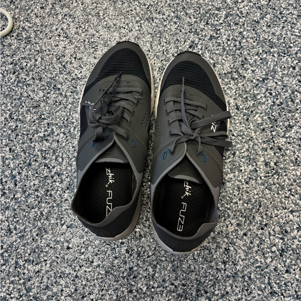 Black and Gray Men's Zhieks Boat Sneakers
